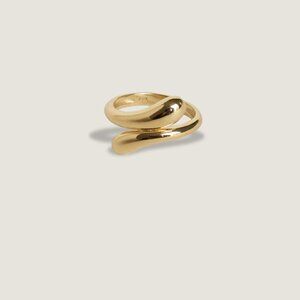 Kinn Studio Willow Wrap Around ring in 14k yellow gold size 6